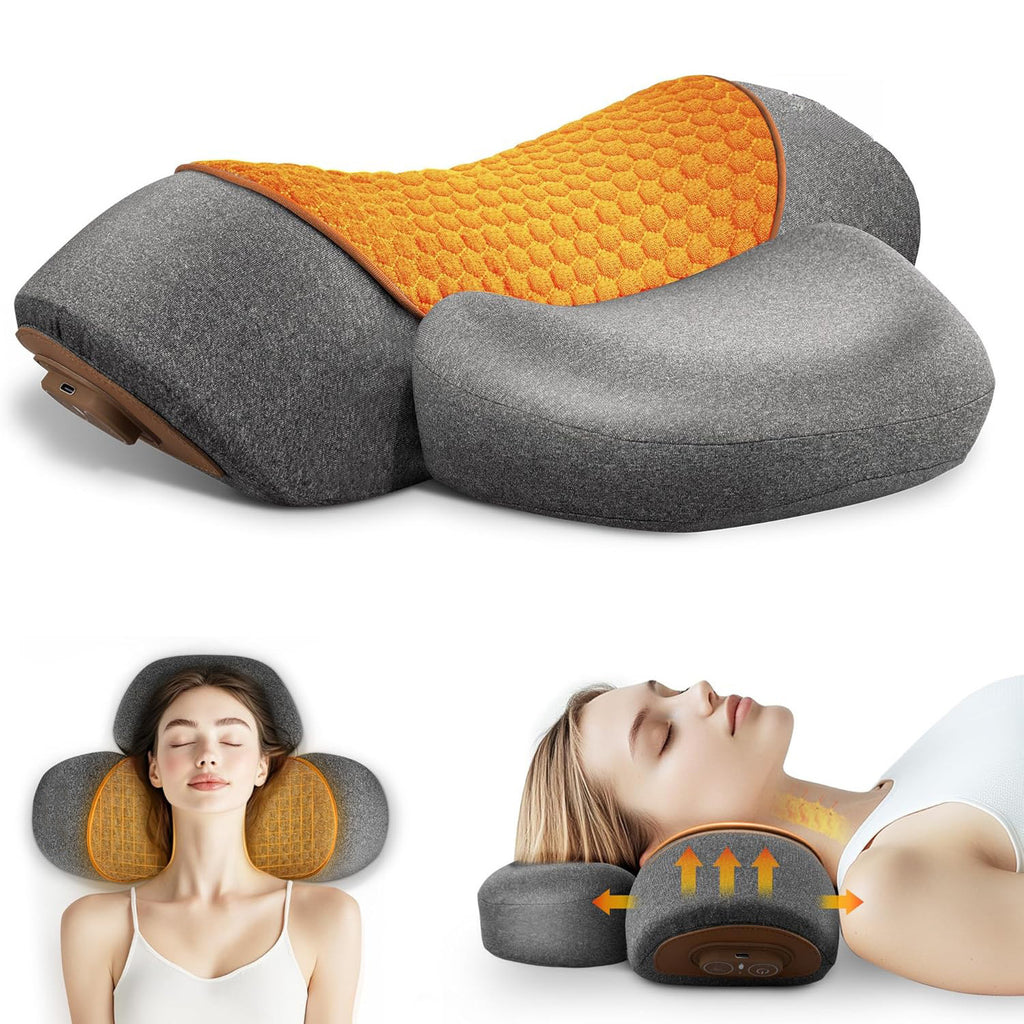 Heated Neck Massage Pillow — Kneading Shiatsu Relief Wellness Device — product photo 1
