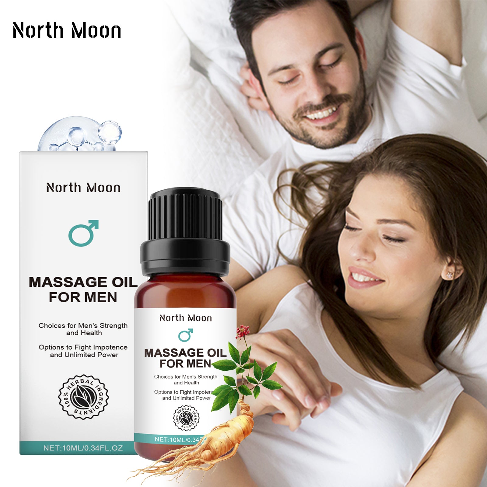 Men's Toning Body Massage Oil — Moisturizing Daily Conditioning — product photo 3