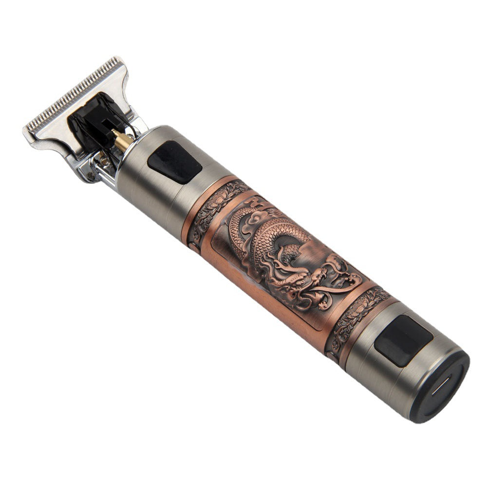 T9 Pro Digital Hair Clipper — Copper Carved Trimmer with LED Display — product photo 5