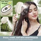 Steam Hair Straightening Brush — Ionic Mist Comb for Smooth, Shiny Hair