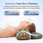 Heated Neck & Shoulder Massage Pillow — Kneading Relaxation Wellness Device — product photo 2