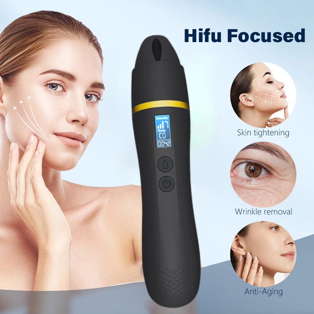 Ultrasonic Pro Facial Sculpting Device — Black Gold Line-Smoothing System — product photo 2