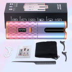 Automatic Curling Iron — Cordless LCD Mini Hair Curler with USB Charging