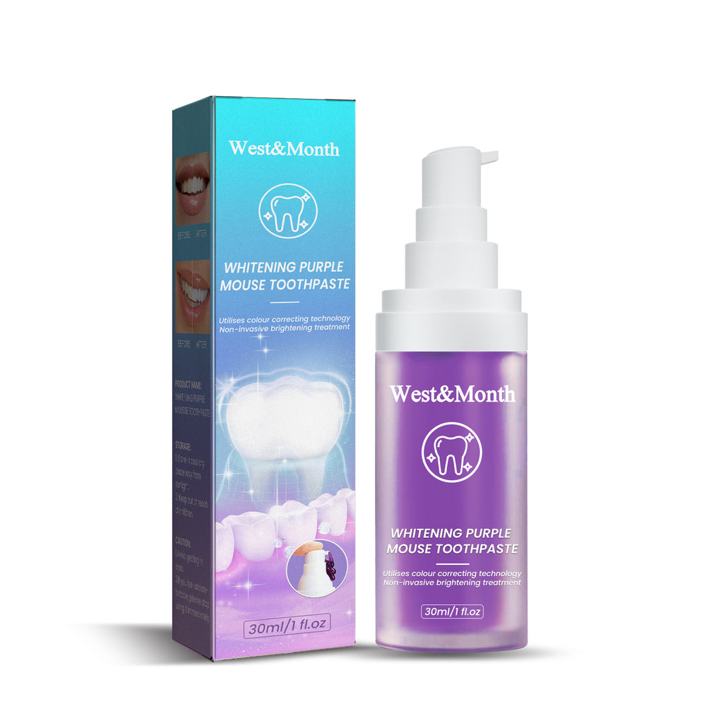 Purple Colour-Correcting Toothpaste — Brightening Foam Oral Care — product photo 1