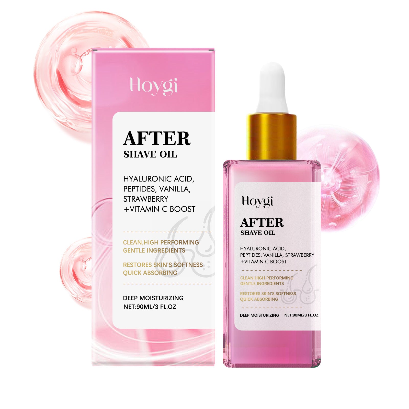 HOYGI Strawberry Hair & After-Shave Oil — Nourishing Smooth Shine Hair Care — product photo 4