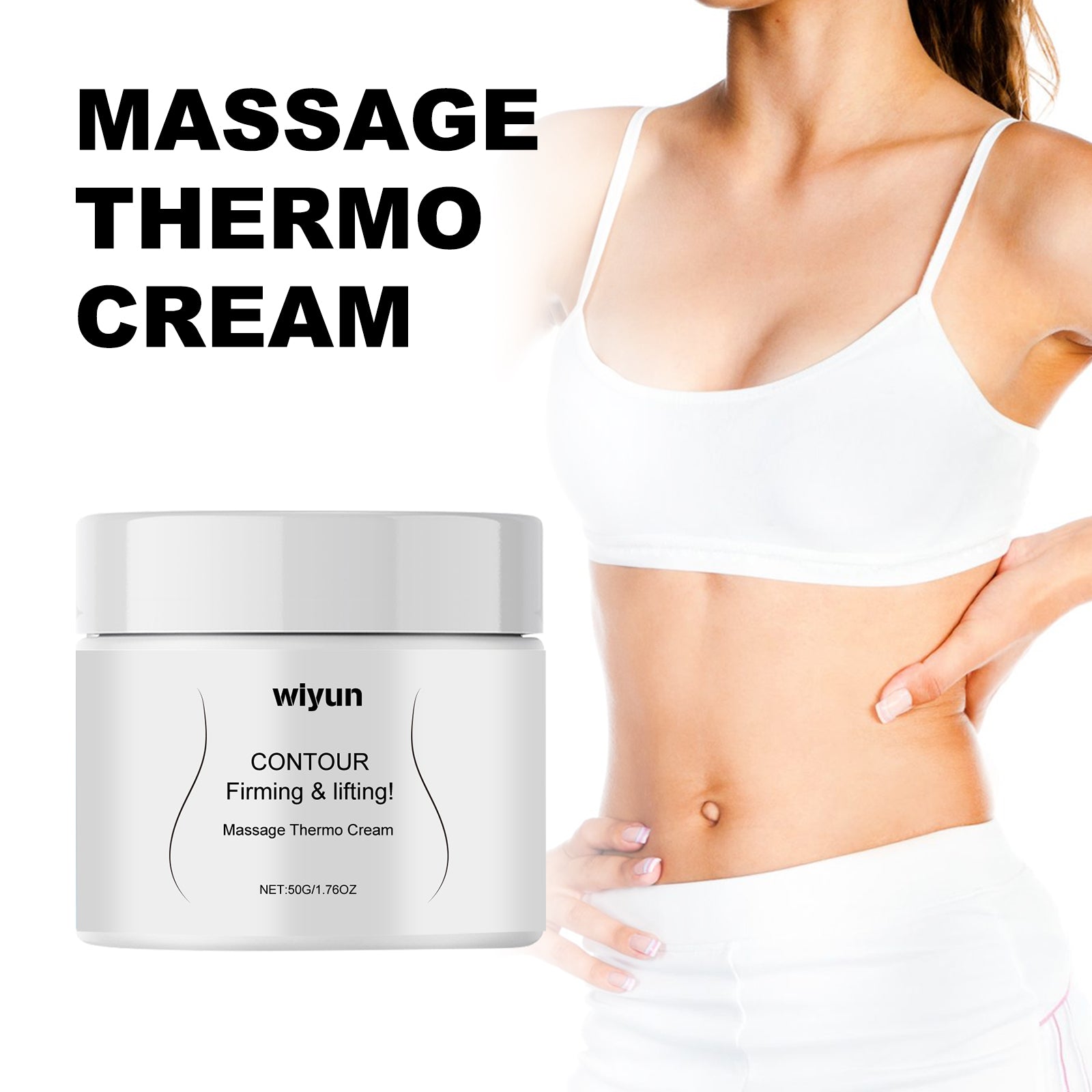 Warming Thermo Massage Cream — Body Contour & Smoothing Treatment — product photo 3