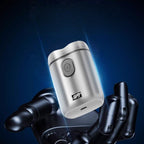 Portable Double-Head Electric Shaver — Rechargeable Travel Grooming Device — product photo 2