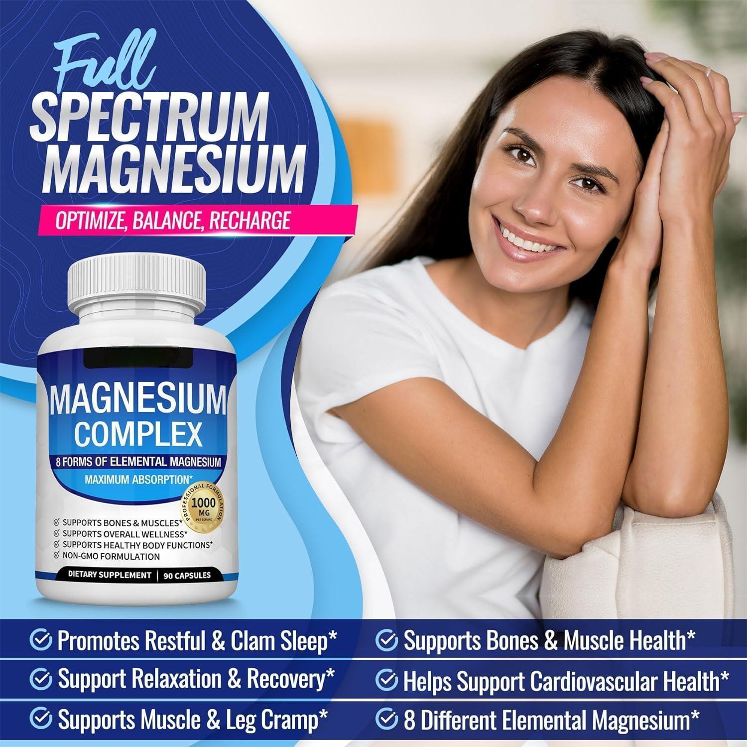 Magnesium Glycinate Capsules — Gentle High-Absorption Formula (90ct) — product photo 2