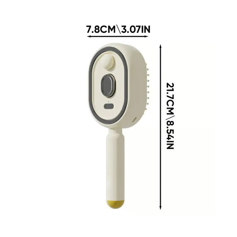 Steam Hair Straightening Brush — Ionic Mist Comb for Smooth, Shiny Hair