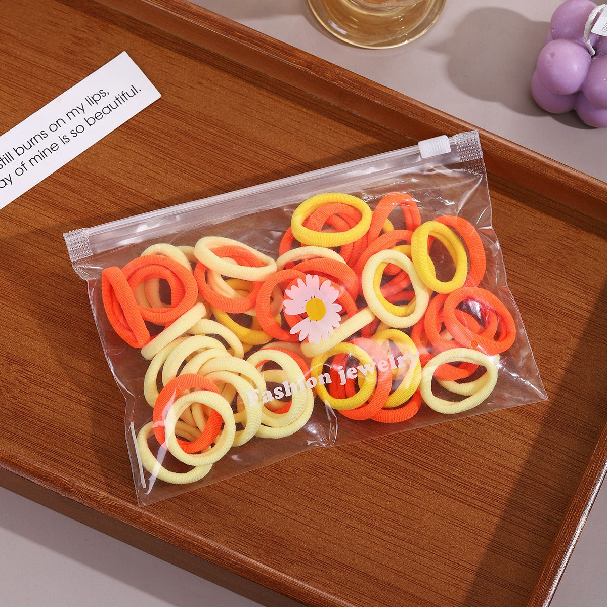 Kids Hair Ties Set — Soft No-Snag Elastic Bands Hair Accessory — product photo 6