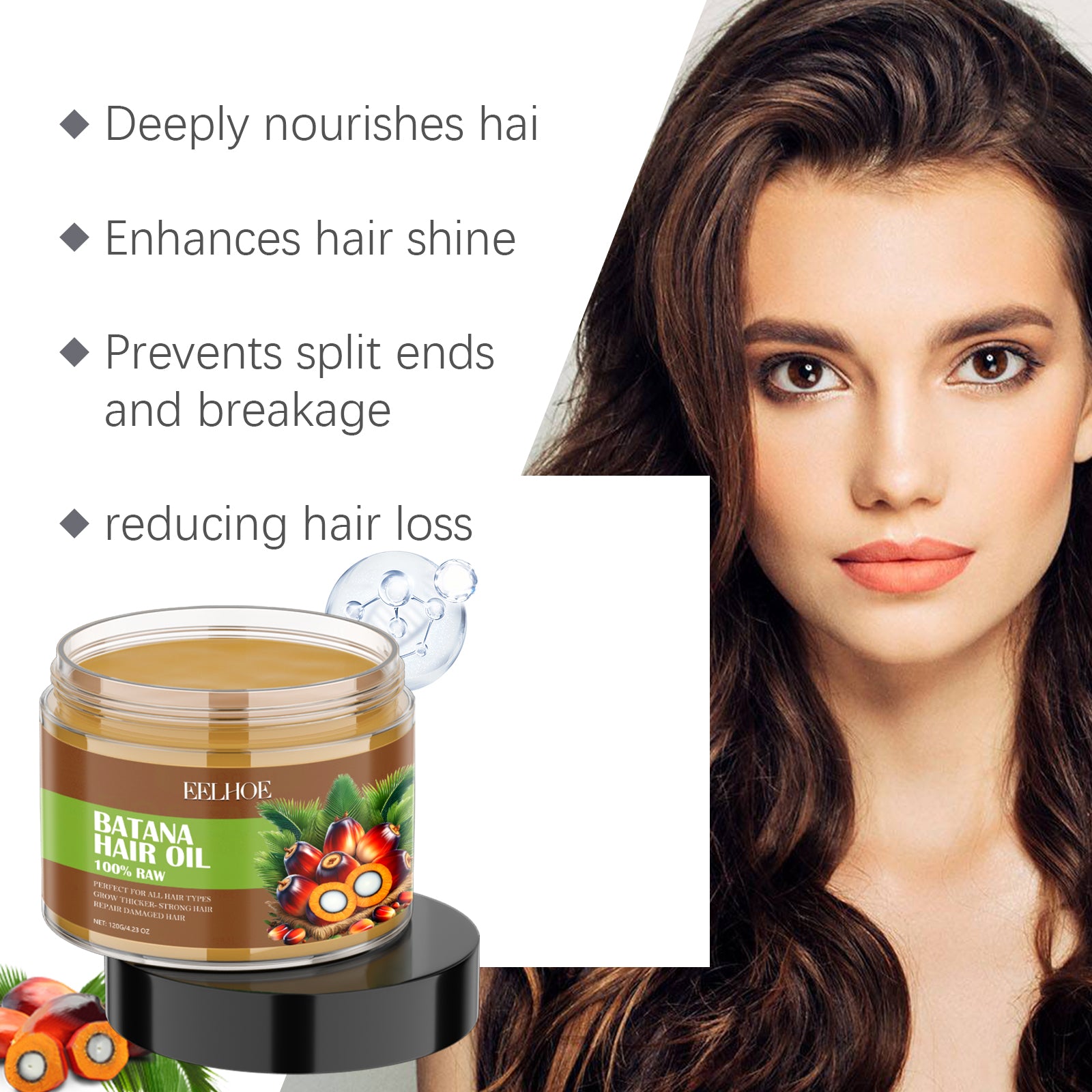 Batana Hair Oil — Nourishing Repair Oil for Soft, Glossy Hair Care — product photo 2