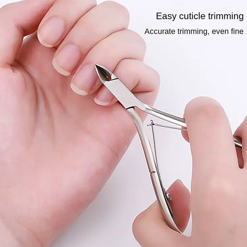 Angled Cuticle Clippers — Precision Hangnail & Cuticle Trimmer Beauty Tool — product photo 1