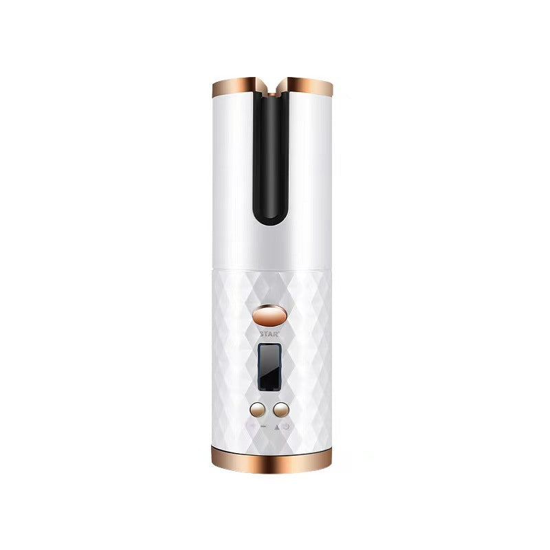 Automatic Curling Iron — Cordless LCD Mini Hair Curler with USB Charging