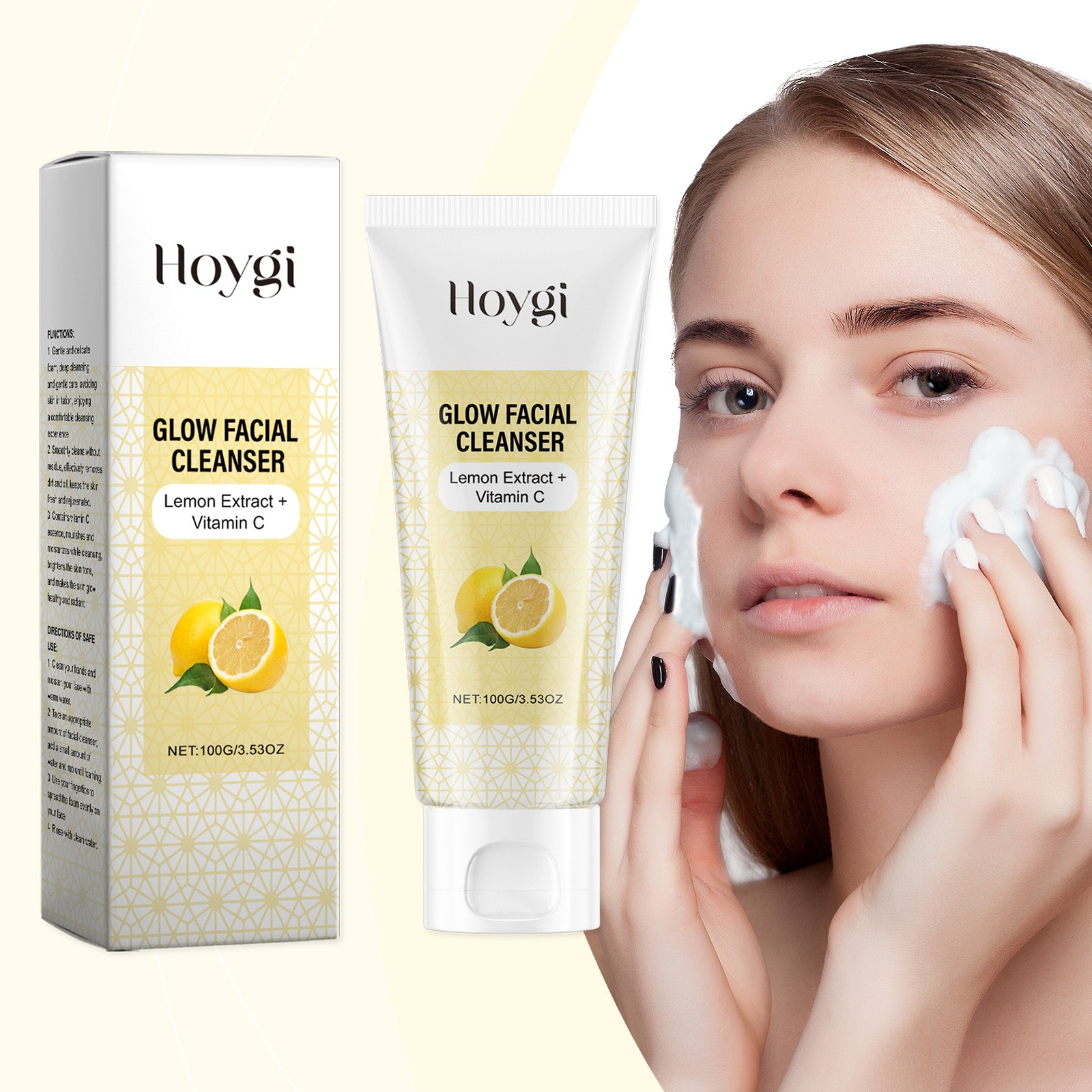 HOYGI Vitamin C Brightening Face Cleanser — Hydrating Skincare Wash — product photo 1