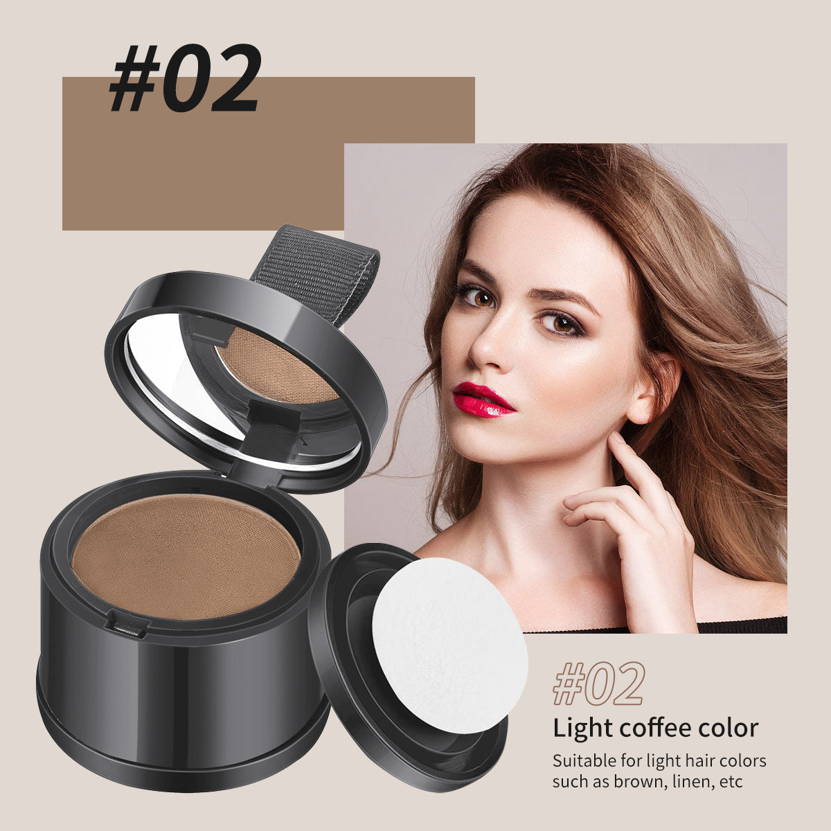Hairline Filling Shadow Powder — Waterproof Root & Forehead Cover Makeup — product photo 7
