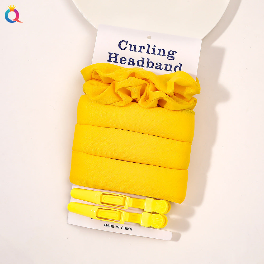 Heatless Curling Band — No-Heat Overnight Big-Wave Hair Curler