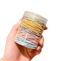 Macaron Hair Ties Set — Soft No-Snag Elastic Bands Hair Accessory — product photo 1
