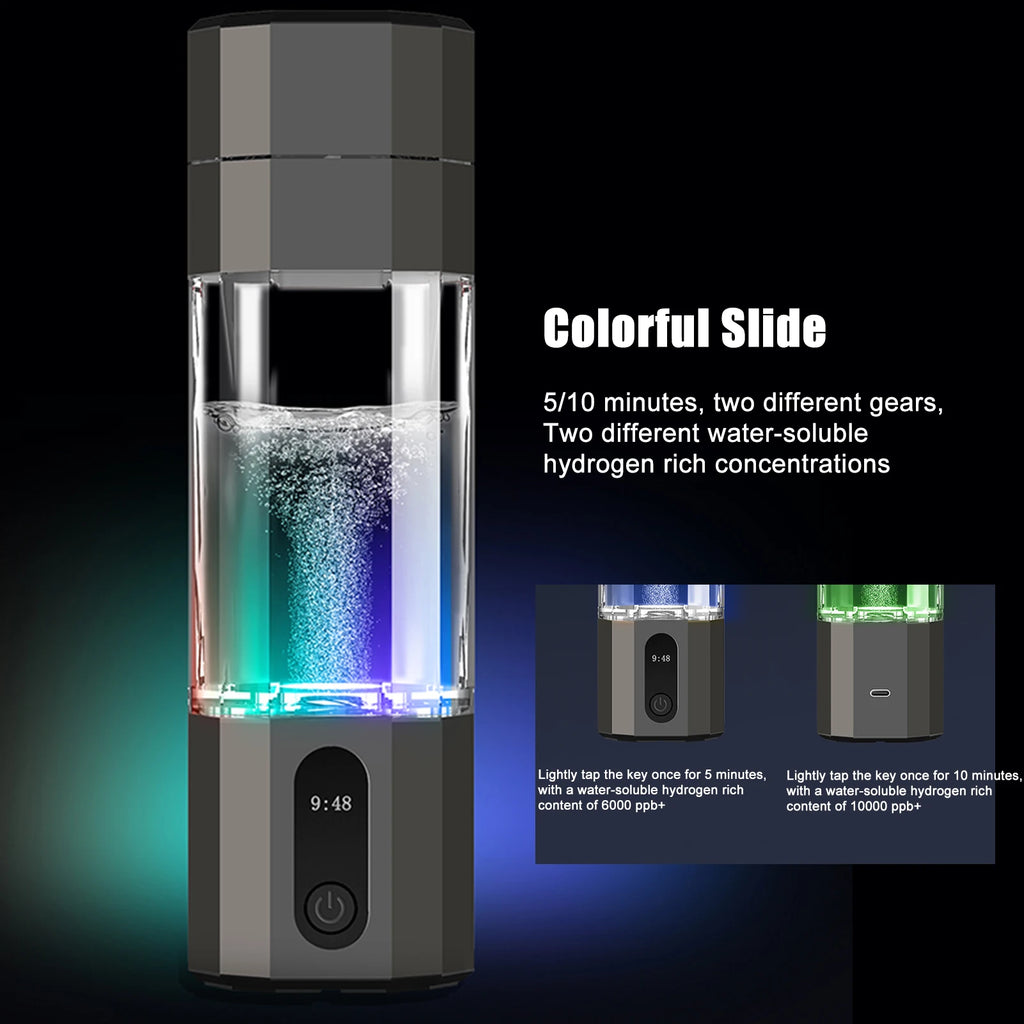H60 Smart Hydrogen Water Cup — 6000 PPB Portable Electrolysis Mug — product photo 4
