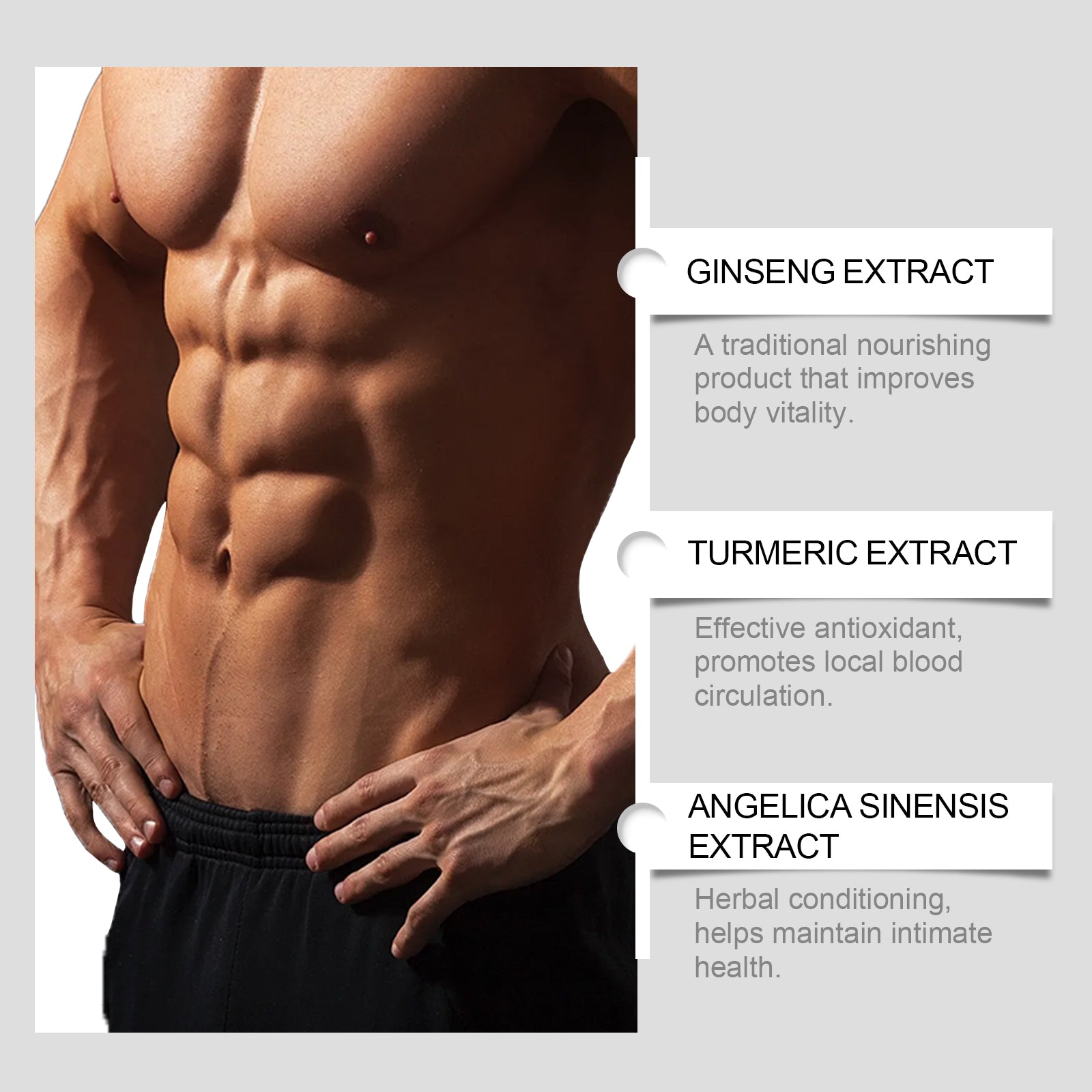 Men's Herbal Body Massage Gel — Cooling Repair & Moisture — product photo 4