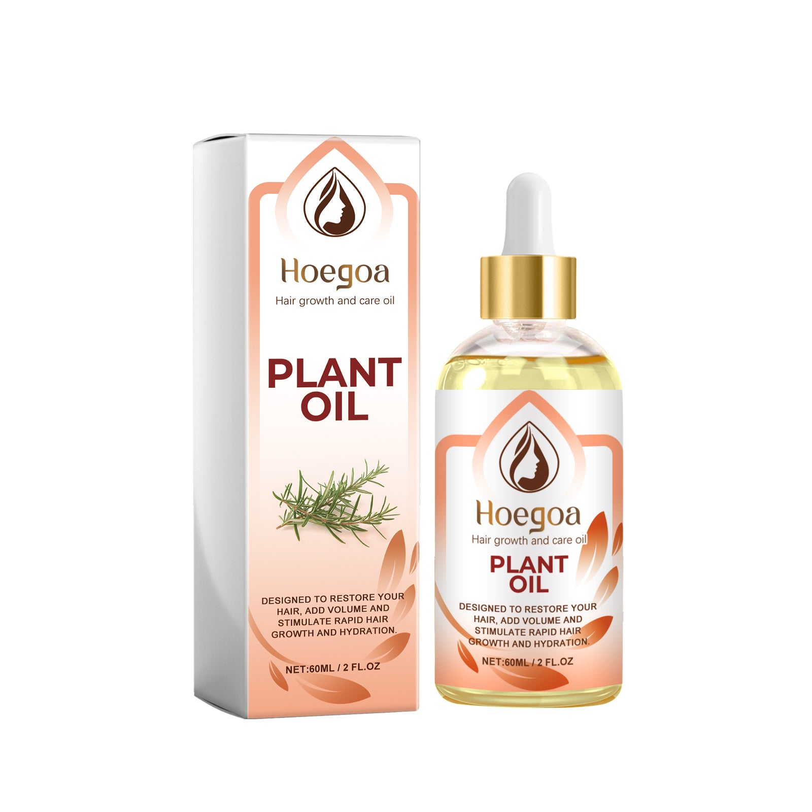 Rosemary & Ginger Hair Oil — Nourishing Scalp & Strand Hair Care Oil — product photo 1
