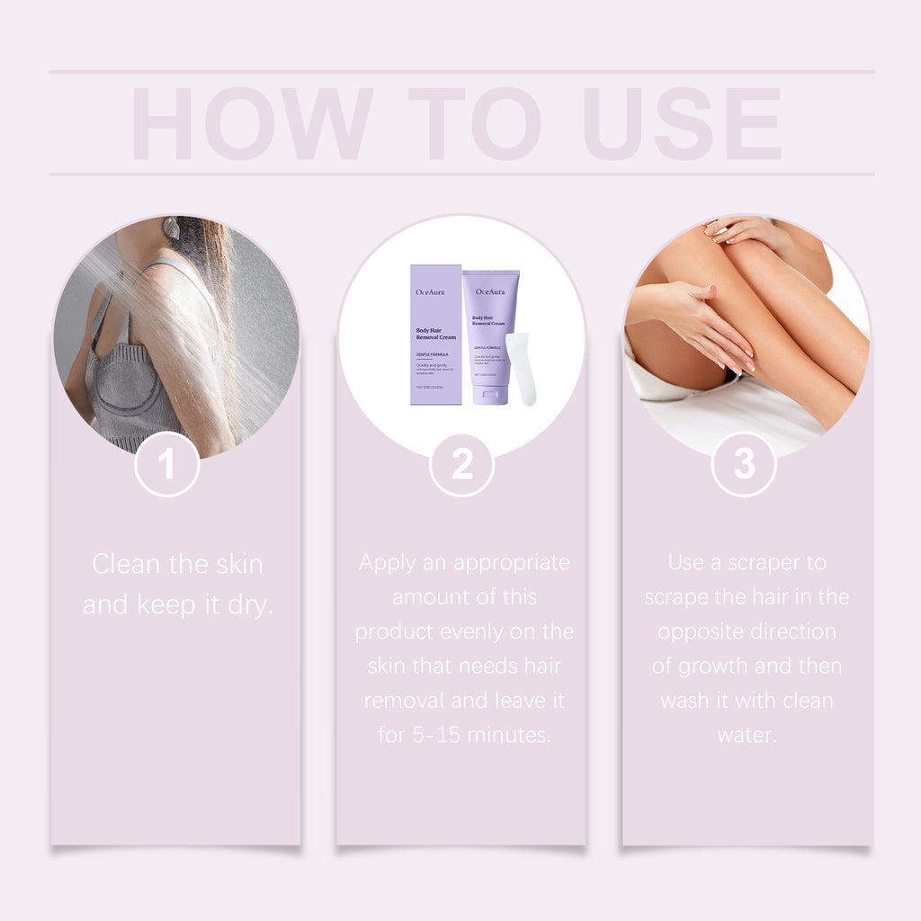 OceAura Gentle Hair Removal Cream — Smooth Arms & Legs for All — product photo 4