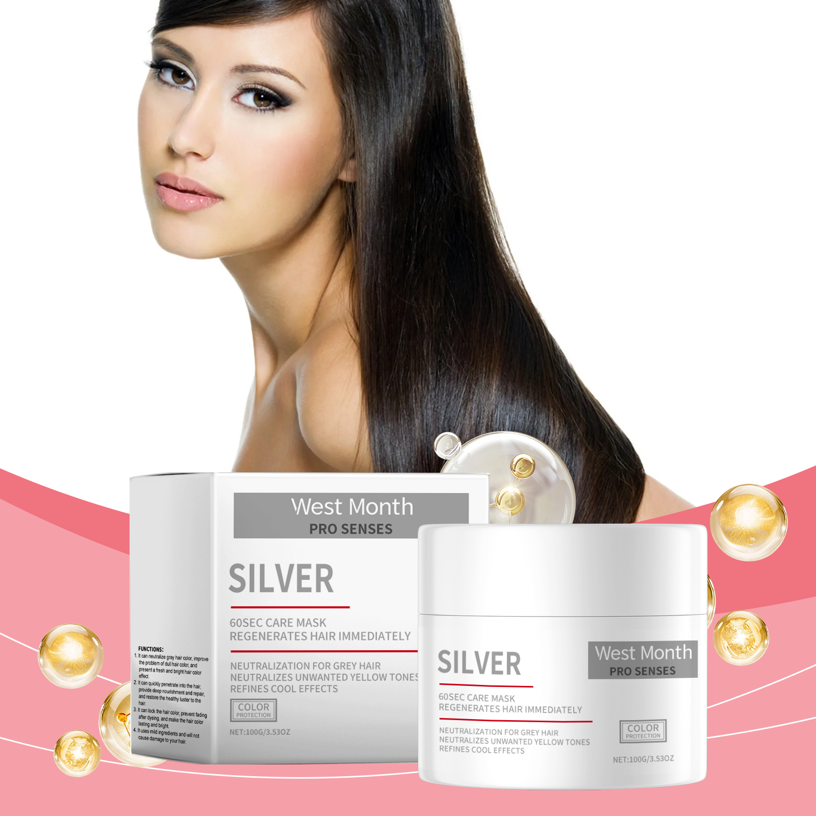Smoothing Repair Hair Mask — Intensive Treatment for Dry, Frizzy Hair — product photo 2