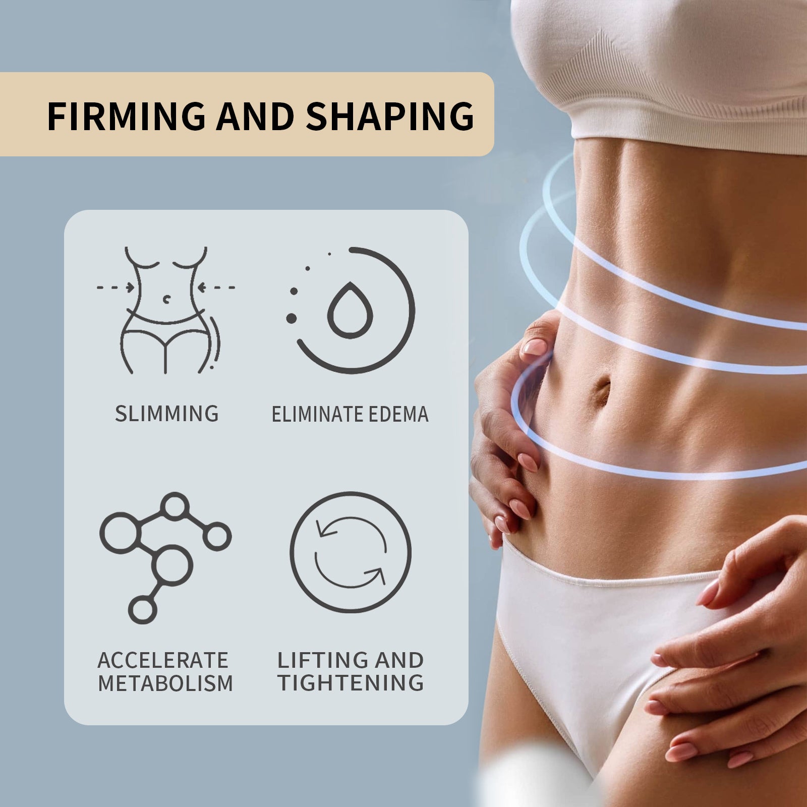 EELHOE Firming Body Cream — Toning Massage Cream for Arms & Thighs Body Care — product photo 3