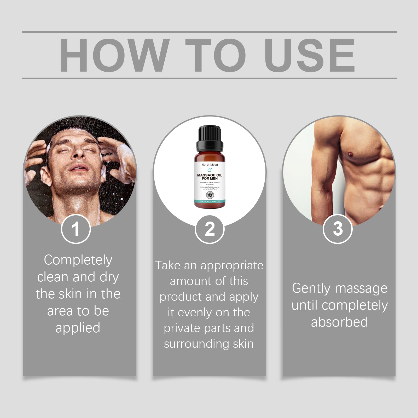 Men's Toning Body Massage Oil — Moisturizing Daily Conditioning — product photo 7