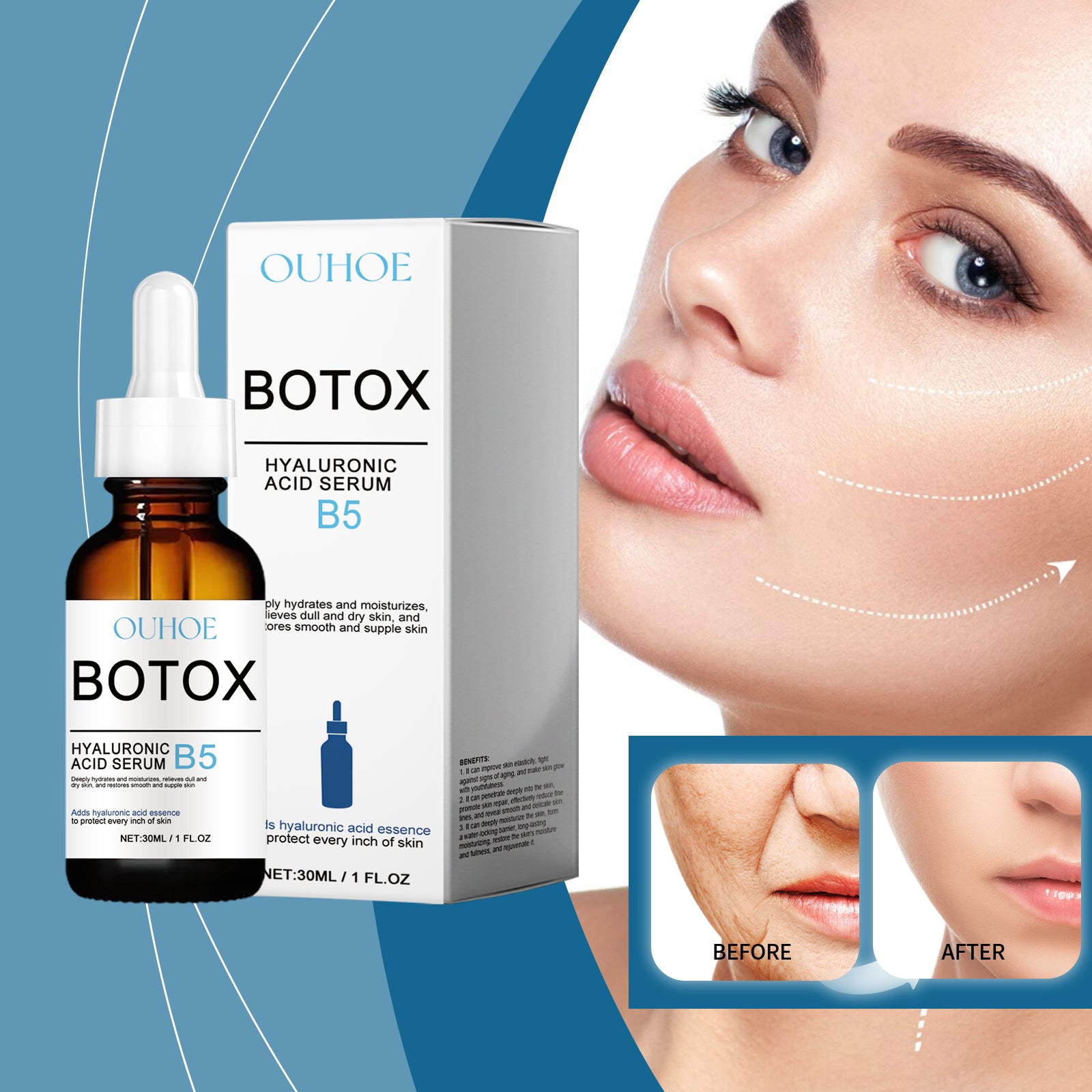 Vitamin B5 Hyaluronic Acid Serum — Deep Hydration Nourishing Skincare — product photo 3