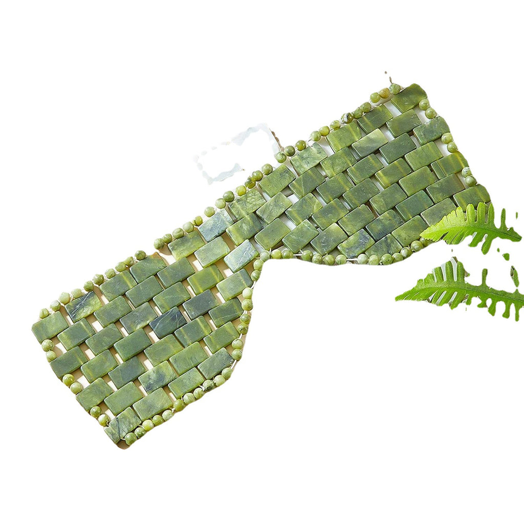 Jade Bead Eye Mask — Cooling Stone Therapy for Tired Eyes — product photo 4