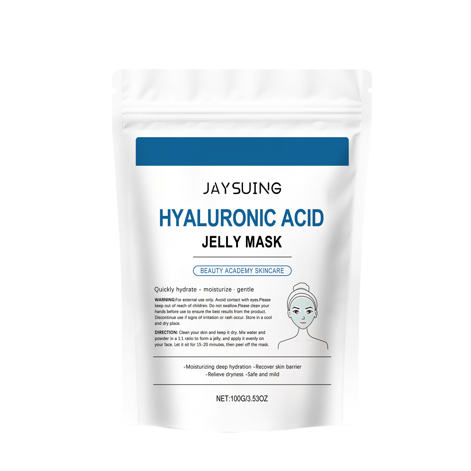 Jaysuing Hyaluronic Acid Sheet Mask — Deep Hydration Glow Treatment — product photo 1