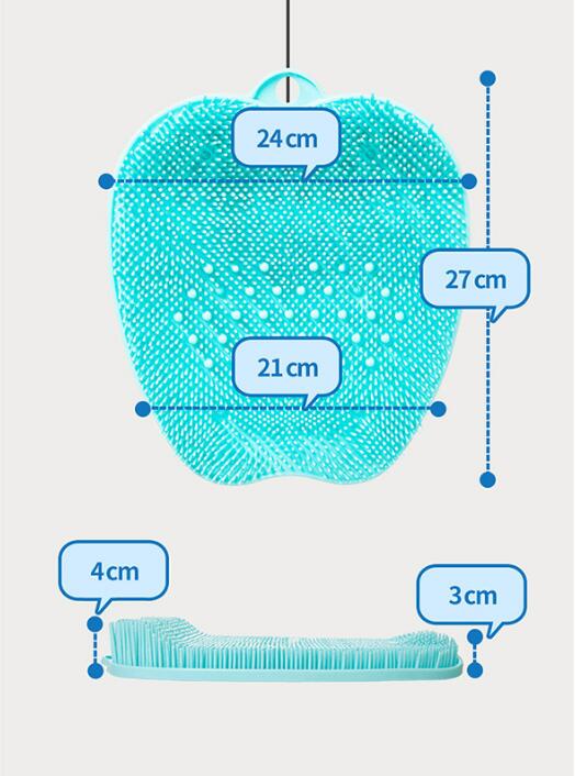 No-Bend Shower Foot Scrubber Mat — Non-Slip Cleaning & Massage Foot Care — product photo 2