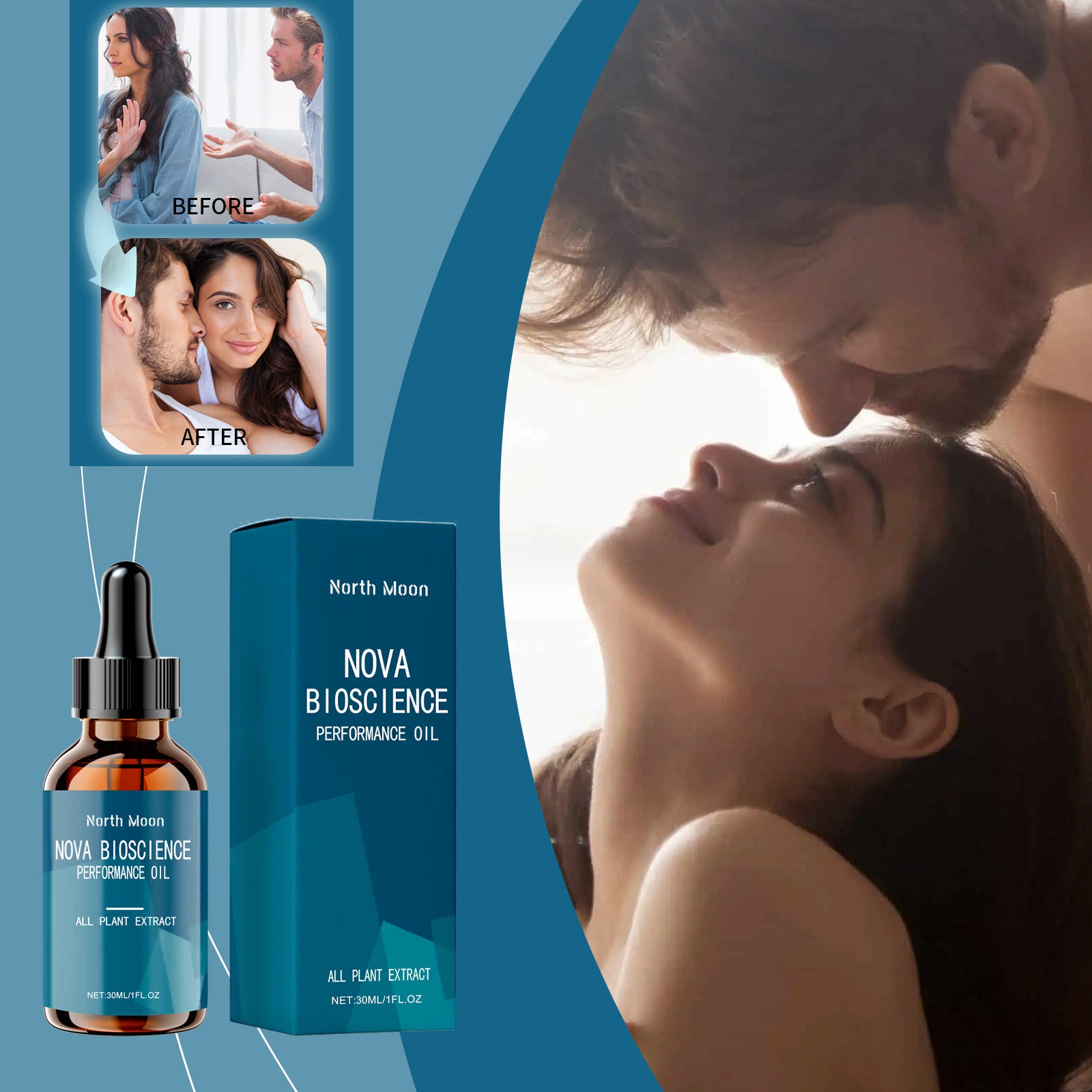 Men's Body Massage Oil — Moisturizing Daily Skin Conditioning — product photo 3