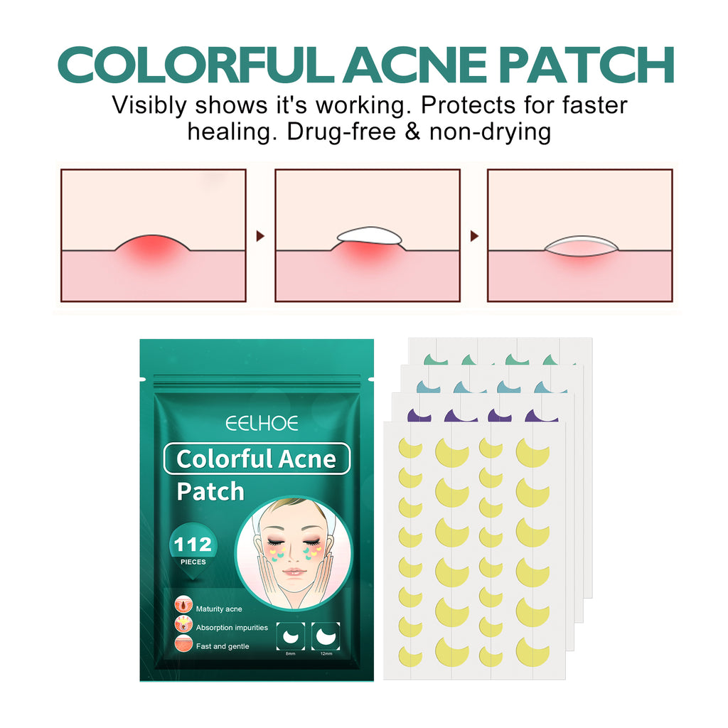 EELHOE Colourful Acne Patches — Fun-Shaped Blemish Cover Stickers — product photo 2