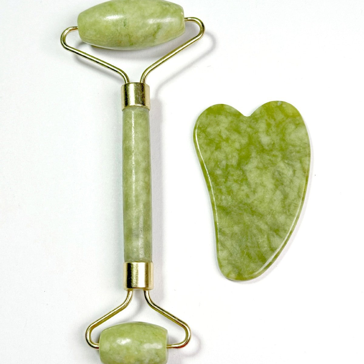 Natural Jade Facial Roller — Sculpting Face Massage Beauty Tool — product photo 1