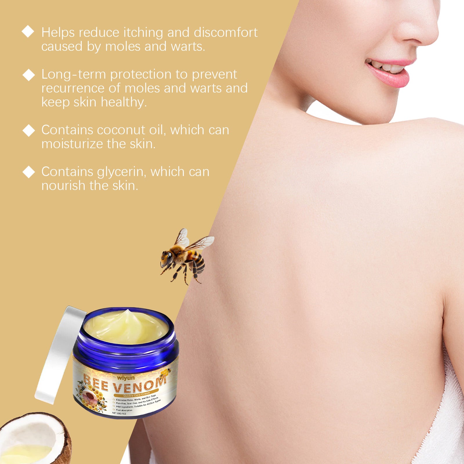 Keyou Bee Venom Repair Cream — Skin Condition Improving Care — product photo 3