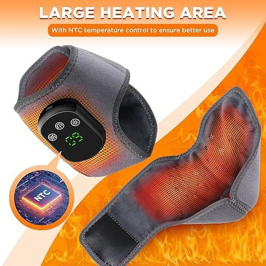Heated Foot & Ankle Massager — Vibrating Warm Compress Wellness Device — product photo 4