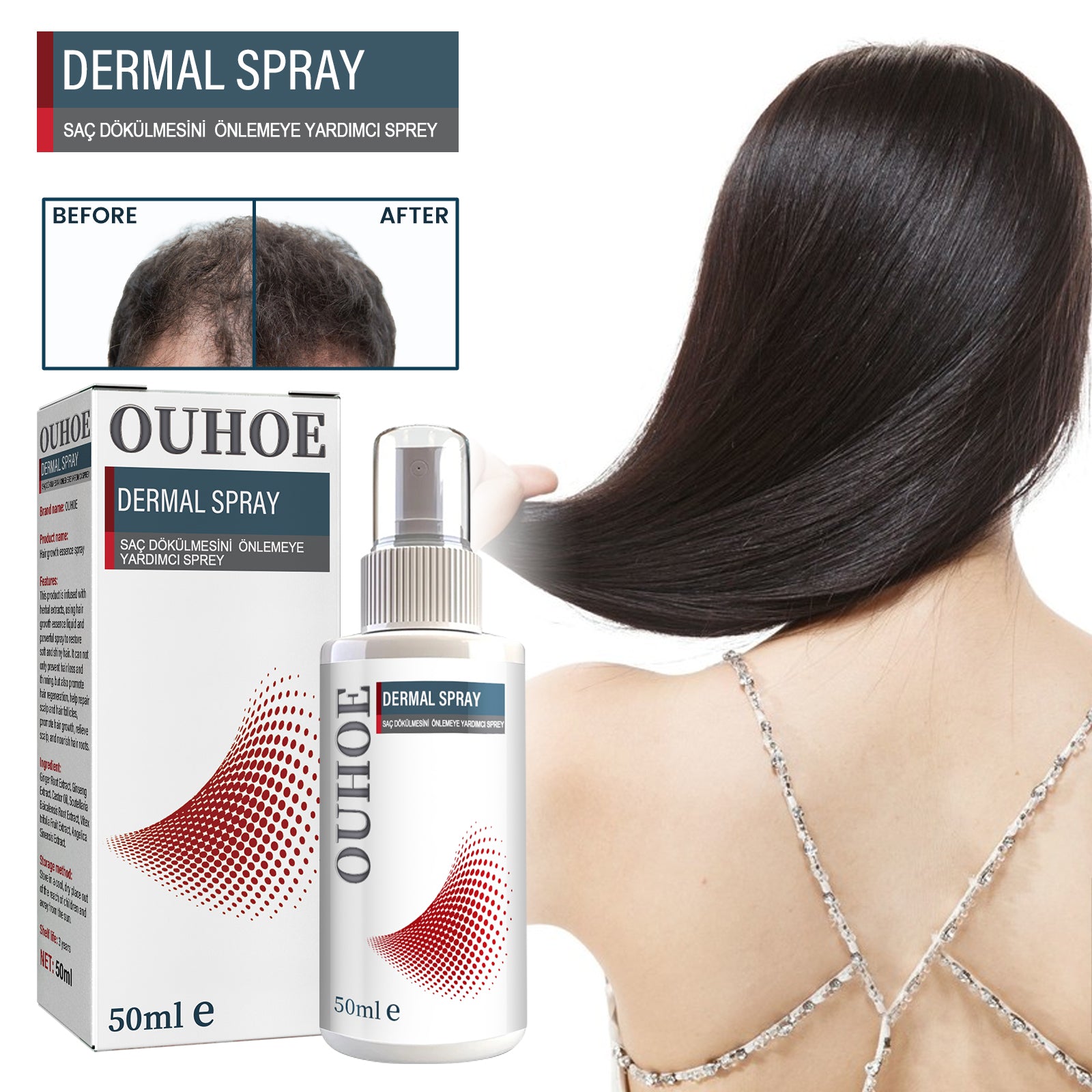 Dense Hair Moisture Essence Spray — Frizz Repair & Root Care — product photo 2