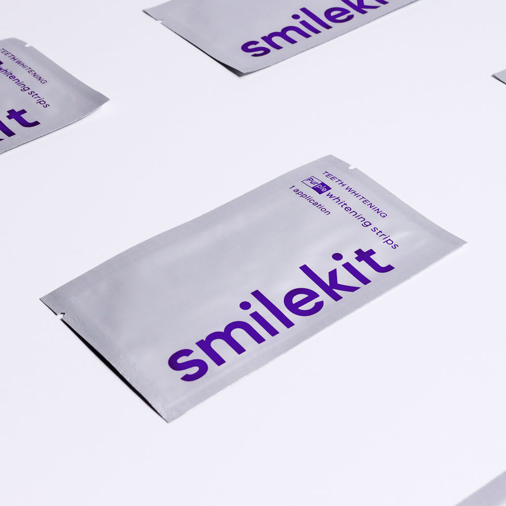 V34 Purple Teeth Whitening Strips — Colour-Correcting Smile Kit (14 Strips) — product photo 2