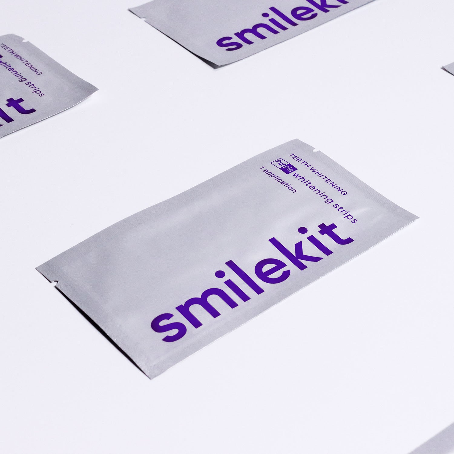 V34 Purple Teeth Whitening Strips — Colour-Correcting Smile Kit (14 Strips) — product photo 2