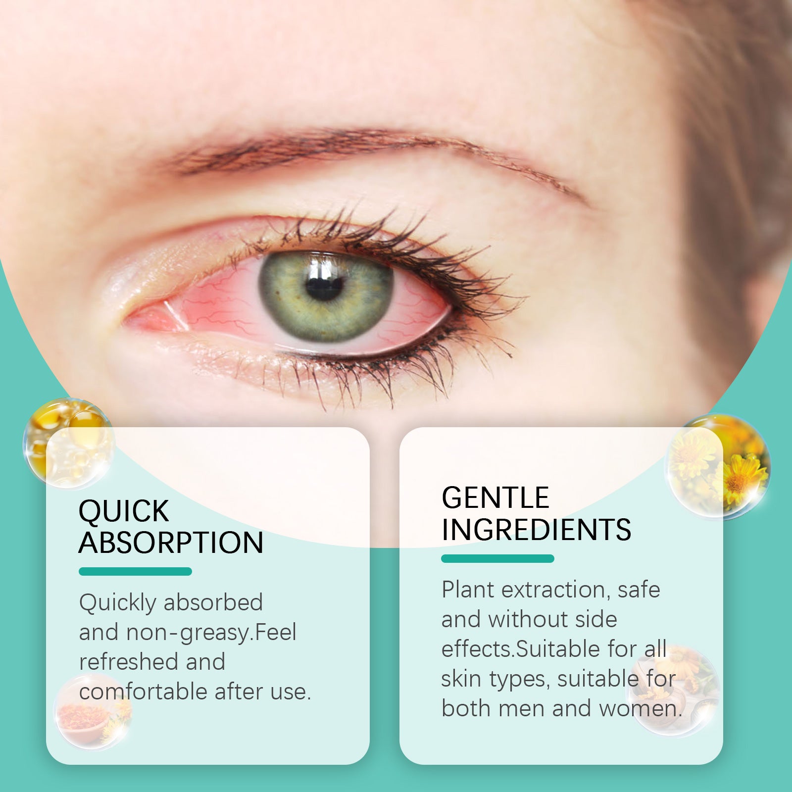 Under-Eye Massage Roller — Cooling De-Puffing Eye Care Beauty Tool — product photo 3