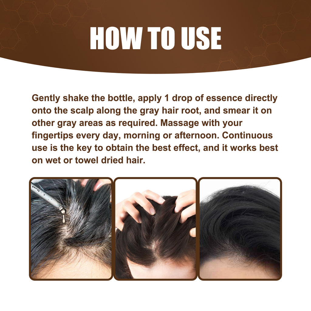 Black Hair Restore Essence — Scalp Massage Lotion for Rich, Dark Hair (30/60ml) — product photo 5
