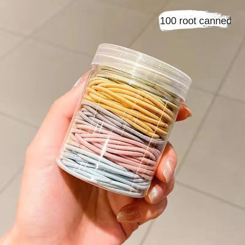 Macaron Hair Ties Set — Soft No-Snag Elastic Bands Hair Accessory — product photo 2