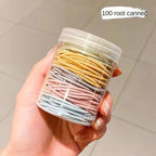Macaron Hair Ties Set — Soft No-Snag Elastic Bands Hair Accessory — product photo 2