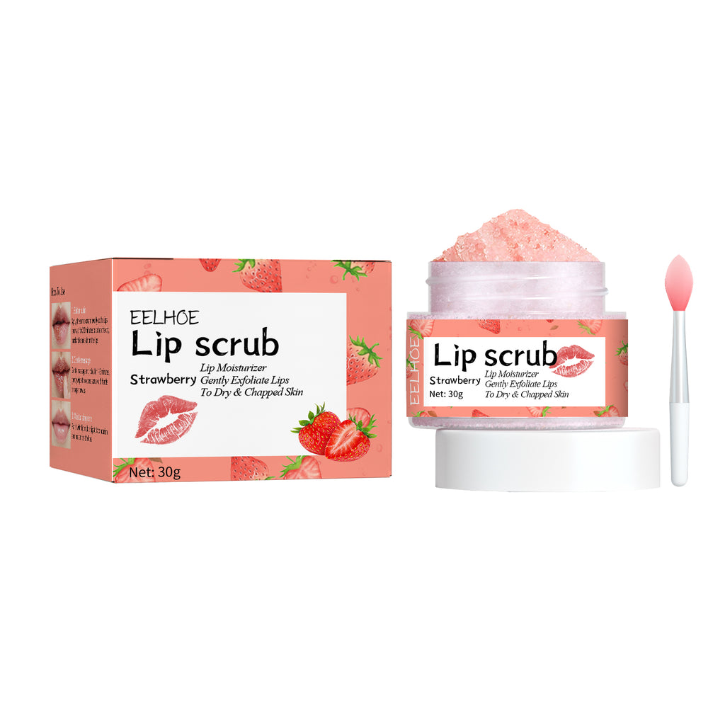 Strawberry Lip Scrub — Exfoliating Smoothing Lip Care Makeup — product photo 1