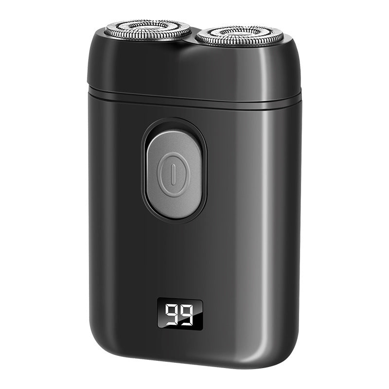 Portable Double-Head Electric Shaver — Rechargeable Travel Grooming Device — product photo 1