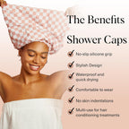 Waterproof Triple-Layer Shower Cap — Reusable Hair Care Cap — product photo 6