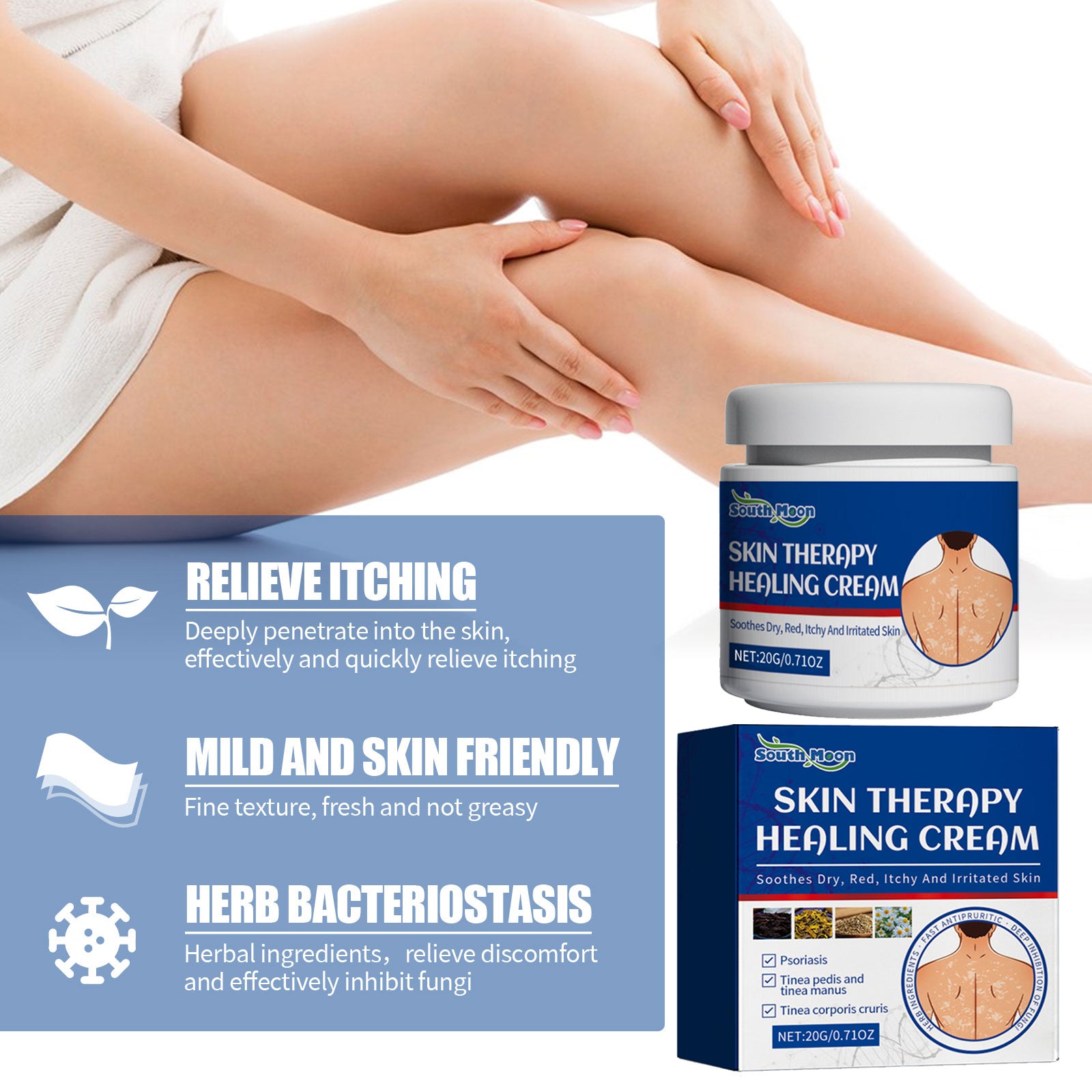 South Moon Soothing Body Cream — Gentle Nourishing Daily Body Care — product photo 3