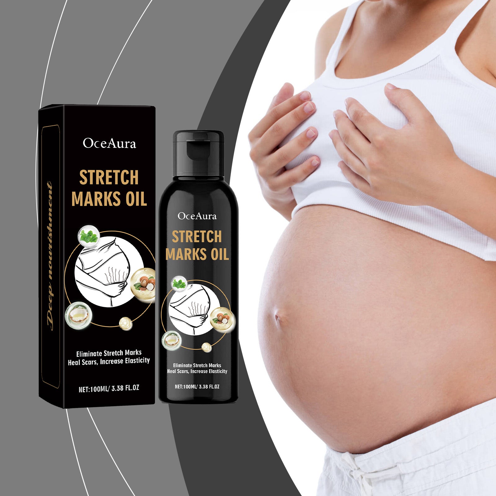 Elasticity Boost Skin Oil — Moisturizing Body Care Treatment — product photo 3