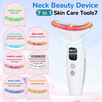 7-Colour LED Neck Beauty Device — Smart Display Massage & Firming Instrument — product photo 4